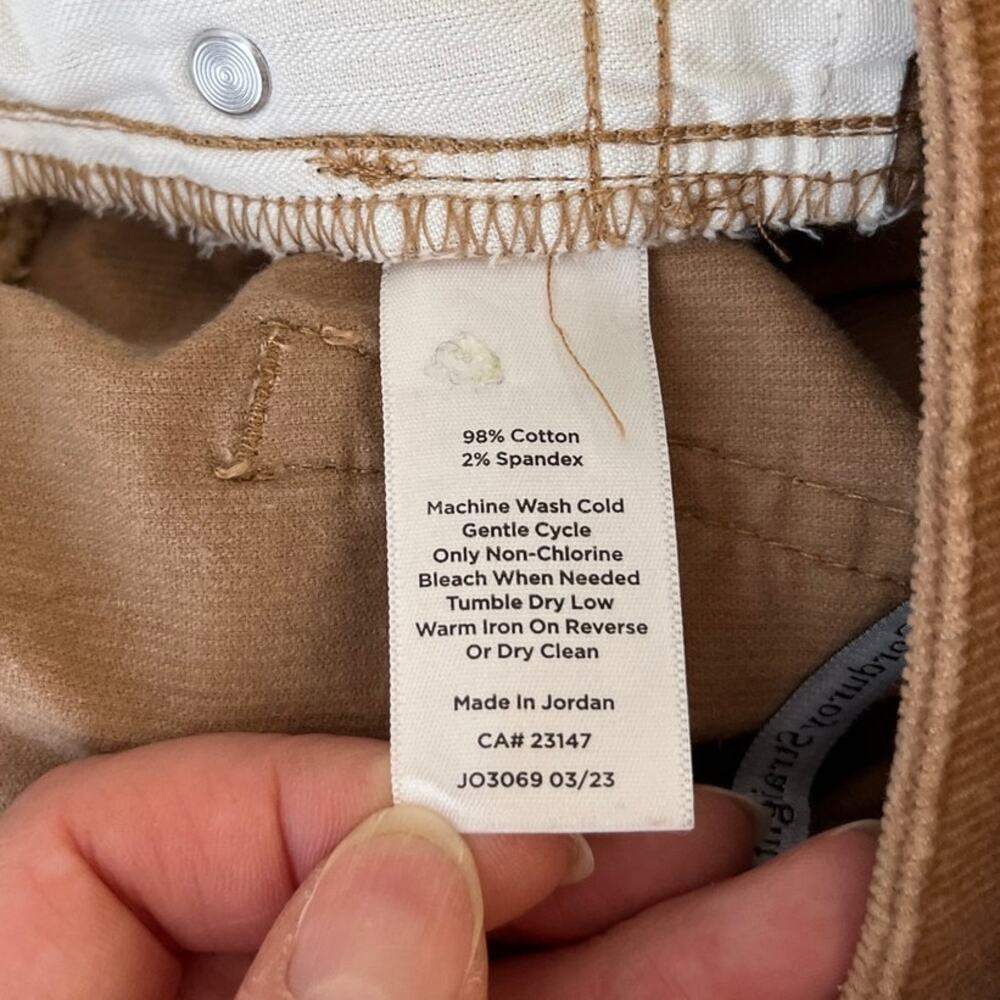 Talbots Brown Corduroy Straight Leg Pants High Rise Sz 14 Fall Classic Heritage - Picture 4 of 7